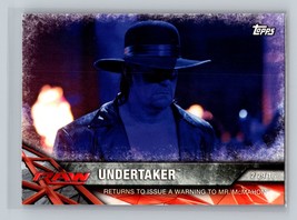 Undertaker #34 2017 Topps WWE Road To Wrestlemania WWE - £1.57 GBP