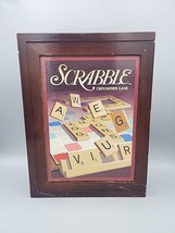 Scrabble Vintage Game Collection Wooden Bookshelf Version - Complete - £13.05 GBP