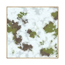 Snow Covered Grass and Dirt 36&quot;x36&quot; Battle Mat - D&amp;D and Pathfinder 28mm... - $29.65