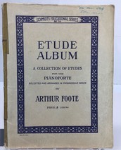 Etude Album By Arthur Foote Piano Sheet Music Schmidt&#39;s Educational Series 1915 - $9.99