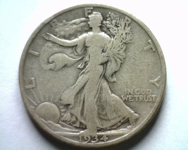 1934-S Walking Liberty Half Very Good / Fine VG/F Nice Original Coin Bobs Coins - £15.18 GBP