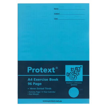 Protext Exercise Book 96 Pages with 14mm Dotted Line (A4) - £13.96 GBP