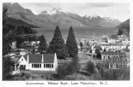 QUEENSTOWN-LAKE WAKATIPU NEW ZEALAND-WALTER PEAK~1960s PHOTO POSTCARD - $11.07
