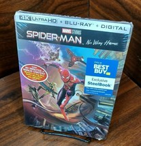 Spider-Man No Way Home (4K+Blu-ray+Digital) Best Buy Steelbook-NEW-Free Box S&amp;H - £94.24 GBP
