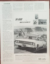 Oldsmobile F-85 Cutlass Magazine Advertisement 1964 - £11.09 GBP