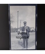 Vintage Photo Negative Man In Uniform 1920s Train Conductor Maybe Attendant - $954.70 MXN