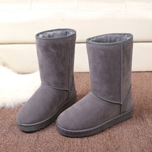 Classic Women Knee-High Boots Winter Warm Thick Bottom Long Booties For Lady Fas - £36.92 GBP