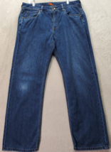 Tommy Bahama Jeans Men Size 35 Blue Denim Cotton Pockets Straight Leg Flat Front - £17.17 GBP