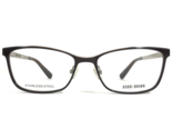 Bobbi Brown Eyeglasses Frames THE MALLORY JHN brown Silver Cat Eye 52-16... - $46.59