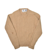 Vintage Wool Sweater Womens S Pzaz Cable Knit Crewneck Pullover Jumper - $23.07
