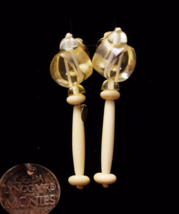 gerda lynggaard monies earrings / vintage signed estate jewelry / chandelier  - £253.84 GBP