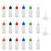 18 Pcs Precision Tip Applicator Bottles, 0.5 Ounce Translucent Glue Bott... - $12.99