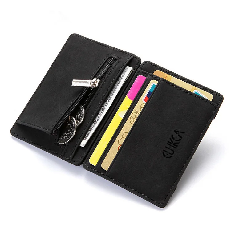 House Home Ultra Thin 2021 New Men Male PU Leather Mini Small A Wallets Zipper A - £19.75 GBP