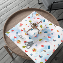 Hearts Tea Cups and Birds Gift Wrapping Paper, Eco-Friendly - £11.96 GBP