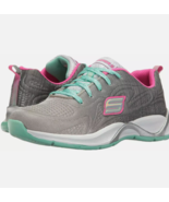 Skechers Hi Glitz Flutterspark Gray/Aqua/Pink  81128L/GAQP Size 2.5 - $54.69 CAD