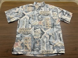 VTG Tori Richard Honolulu Men’s Multicolor Hawaiian Button-Down Shirt - Large - £15.66 GBP