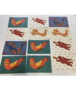 Republic women&#39;s group Ivan Barnett paper cutouts Christmas season&#39;s gre... - $453.09 MXN