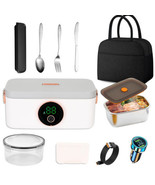 Heated Electric Lunch Box, Automatic Heating-Cordless, 1L Capacity, Self... - $321.29