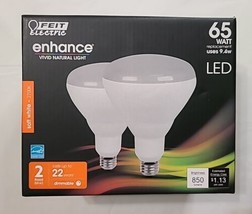 Feit Electric 65W BR40 LED Flood Light Bulb 850 Lumens BR40DM/927CA/2 - £11.54 GBP