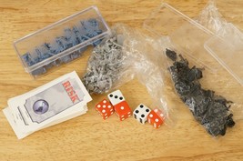 Vintage Board Game Parker Brothers RISK Lot Replacement Parts Cards Dice Figures - £13.23 GBP