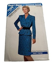 Butterick 6514 ladies sewing  pattern  Skirt Suit   New size  6-14 - $7.07