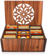 Premium Wood (Hard MDF) Tea Storage Box Organizer (Brown), Eco-Friendly ... - $514.49 MXN