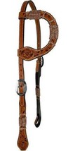 Showman Floral Tooled Single Ear Leather Headstall - $149.00