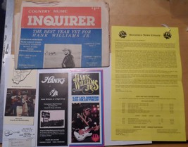 Hank Williams Jr. Collection Vintage Mag Flyers Event Dates Fan Club membership  - £11.80 GBP