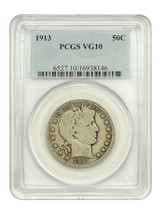 1913 50C PCGS VG10 - $178.24