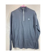 Peter Millar Warmth Quarter Zip Pullover Gray Golf Sweater Mens Size Medium - €34,53 EUR