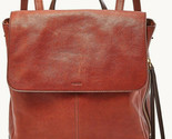 Fossil Claire Brandy Leather Backpack SHB1932213 Brown NWT Brass $195 Re... - £77.86 GBP