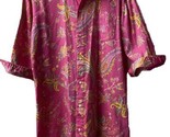 Lauren Ralph Lauren Womens Size XS Pink Paisley Sleep Shirt Cuffed Butto... - £17.51 GBP