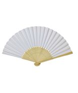 PAPER HAND FAN 8.25&quot; Color Choice GOOD QUALITY Bamboo Folding Pocket Pur... - $108.60 MXN