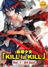 Anime Dvd Kill La Kill Vol.1-24 End Region All English Subtitle + Free Shipping - £28.83 GBP