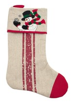 Snowman Christmas Stocking 18x11 inches - €6,83 EUR