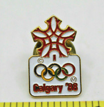 1988 Calgary Winter Olympics Logo Collectible Official Pin Alberta Canada COA - £8.70 GBP