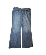 Hippie Jeans Womens 12 Blue Denim Wide Leg Boho Soft Stretch Retro Y2K I... - $21.99