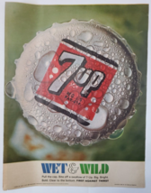 1967 7 UP Vintage Print Ad Wet & Wild Fight Against Thirst - $12.95