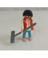 Vintage 1974 Geobra Playmobile Deck Swabbing Pirate 2.75&quot; Toy Figure - $14.77 CAD