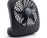 Treva 5-Inch Portable Desktop Battery Powered Fan, 2 Cooling Speeds With... - £20.41 GBP