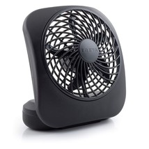 Treva 5-Inch Portable Desktop Battery Powered Fan, 2 Cooling Speeds With... - $25.99