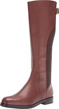 Cole Haan Women&#39;s Idah Equestrian knee high Boot Size 8 W22266 Brown Leather - £112.88 GBP