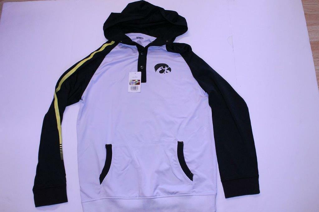 Youth Iowa Hawkeyes XL NWT "Herky" Athletic Hooded Pullover Jacket Authentic - $26.17