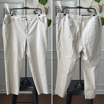 Liz Claiborne Beige Denim Straight Leg Jeans 18W Petite - $331.71 MXN
