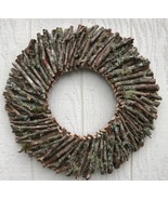 Wreath lichen, handmade Wreath, Country Home Decorations, Twigs Wreath, ... - £0.00 GBP+