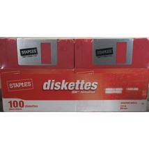 STAPLES 100 Pack Brand Floppy Disks (Diskettes) - £262.82 GBP