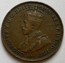 1916 I Australia 1 Penny King George V Commonwealth Coin - £11.07 GBP