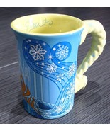 Disney Parks FROZEN Elsa Signature Deluxe Ceramic Coffee Hot Cocoa Cup M... - £31.69 GBP