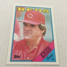 1988 Topps Cincinnati Reds Pete Rose Trading Card #475 - £3.92 GBP