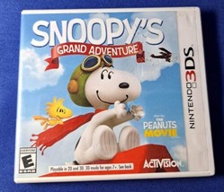 Peanuts Movie: Snoopy&#39;s Grand Adventure (Nintendo 3DS, 2015) Game No Manual - £6.04 GBP